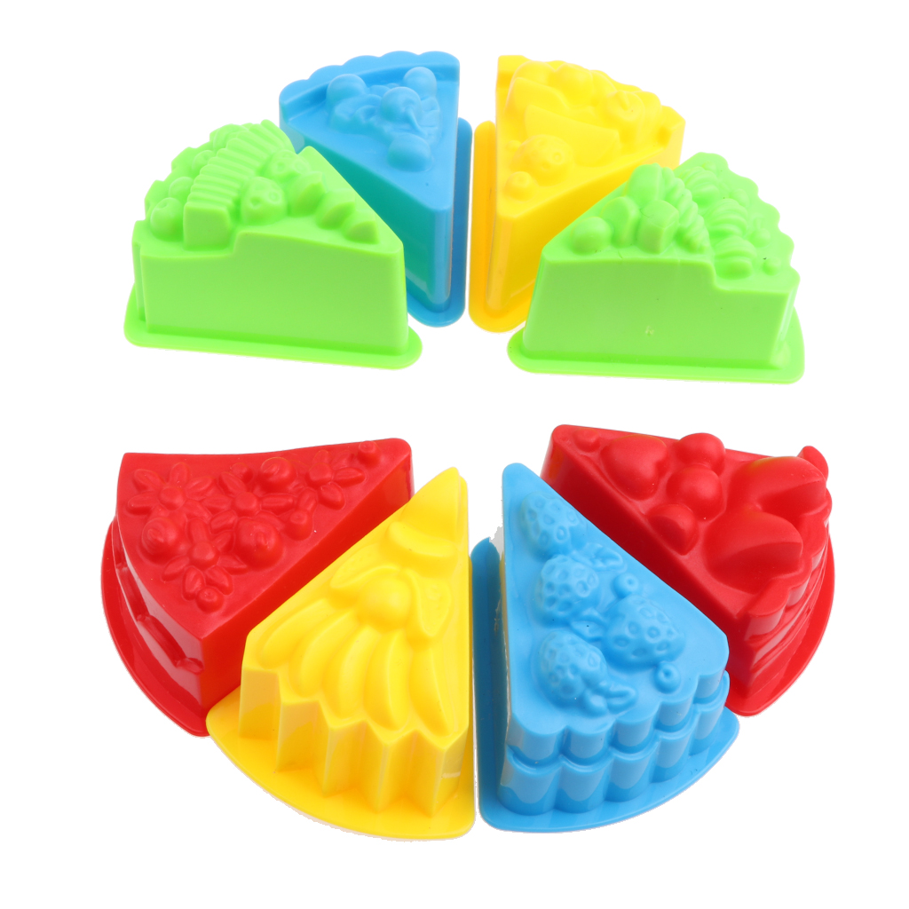 Kinetic Sand Mold - Plastic Colorful Cake Bakery Sand Beach