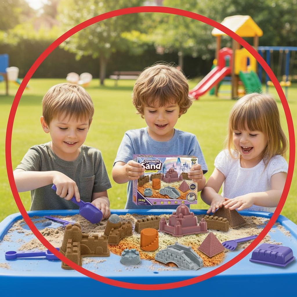 Kinetic Sand Mold - Complete Kids Magic Space Sand Play