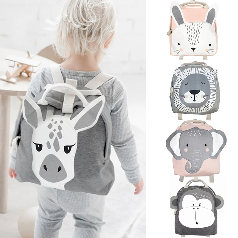 Kids Zipper Toys - Animal Plush Backpacks Monkey and Koala