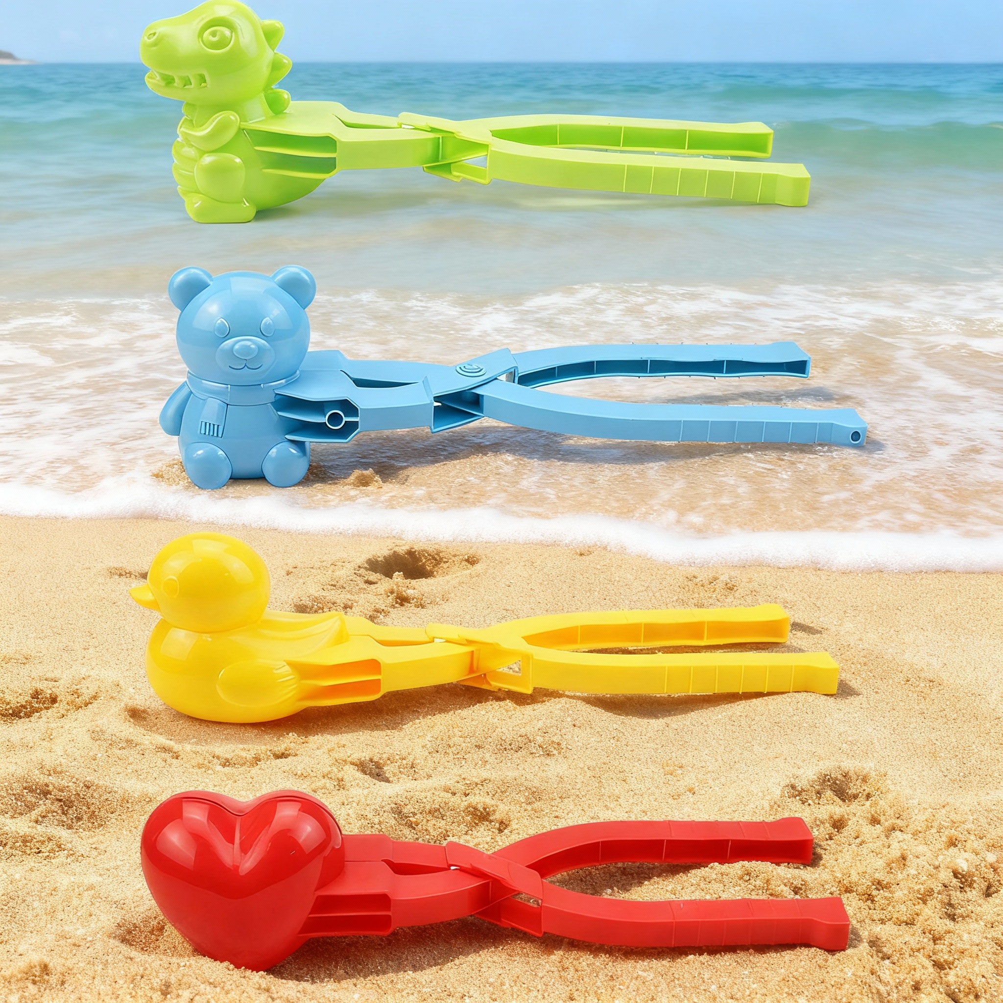 Kinetic Sand Mold - 4Pcs/Set Cute Duck Shaped Rice Mold