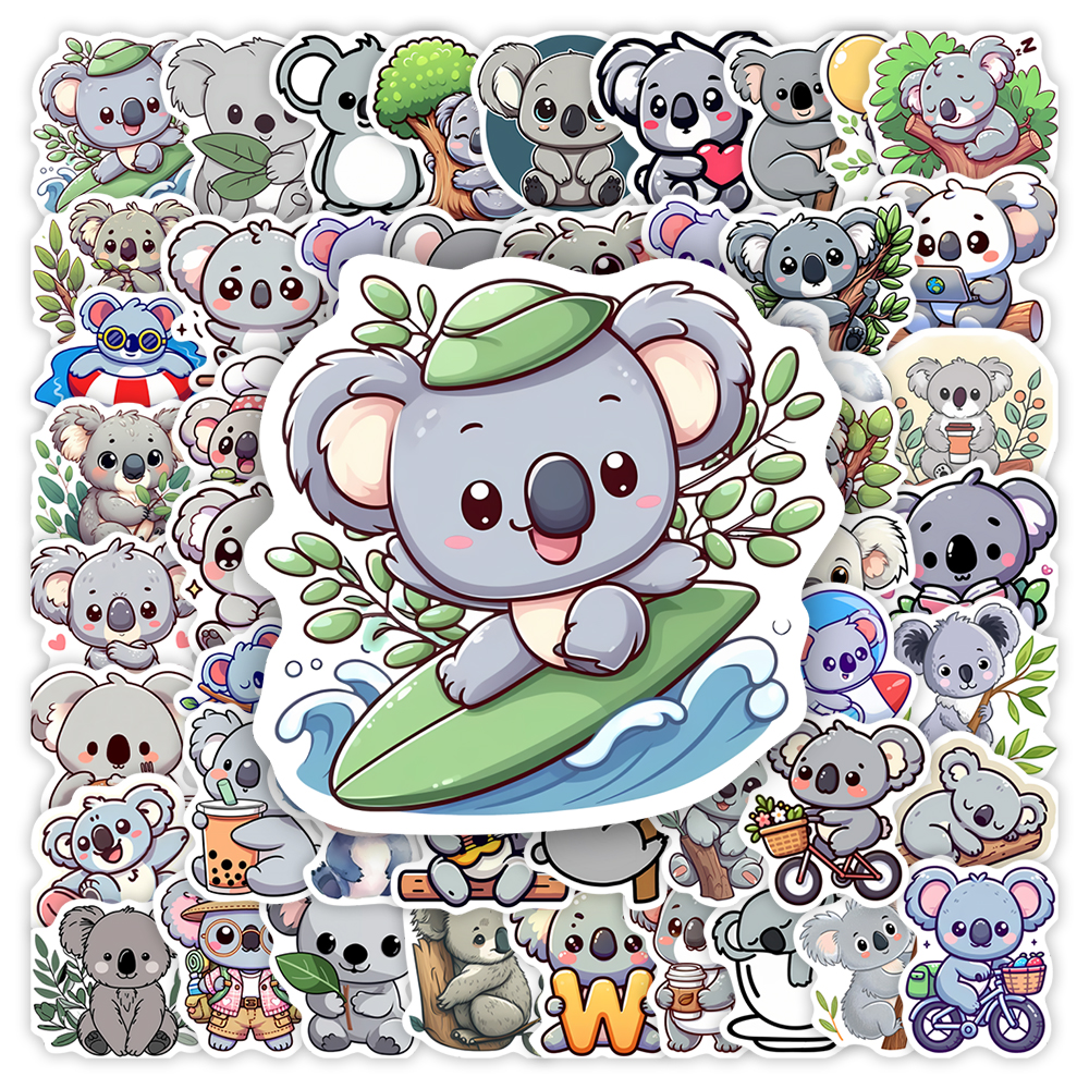 Cartoon Koala Animal Stickers  - Kids Toys Laptop のレビューと価格