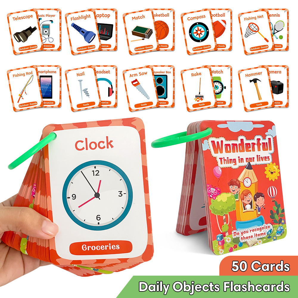 Daily Objects English Flashcar - Educational Flash Card のレビューと価格