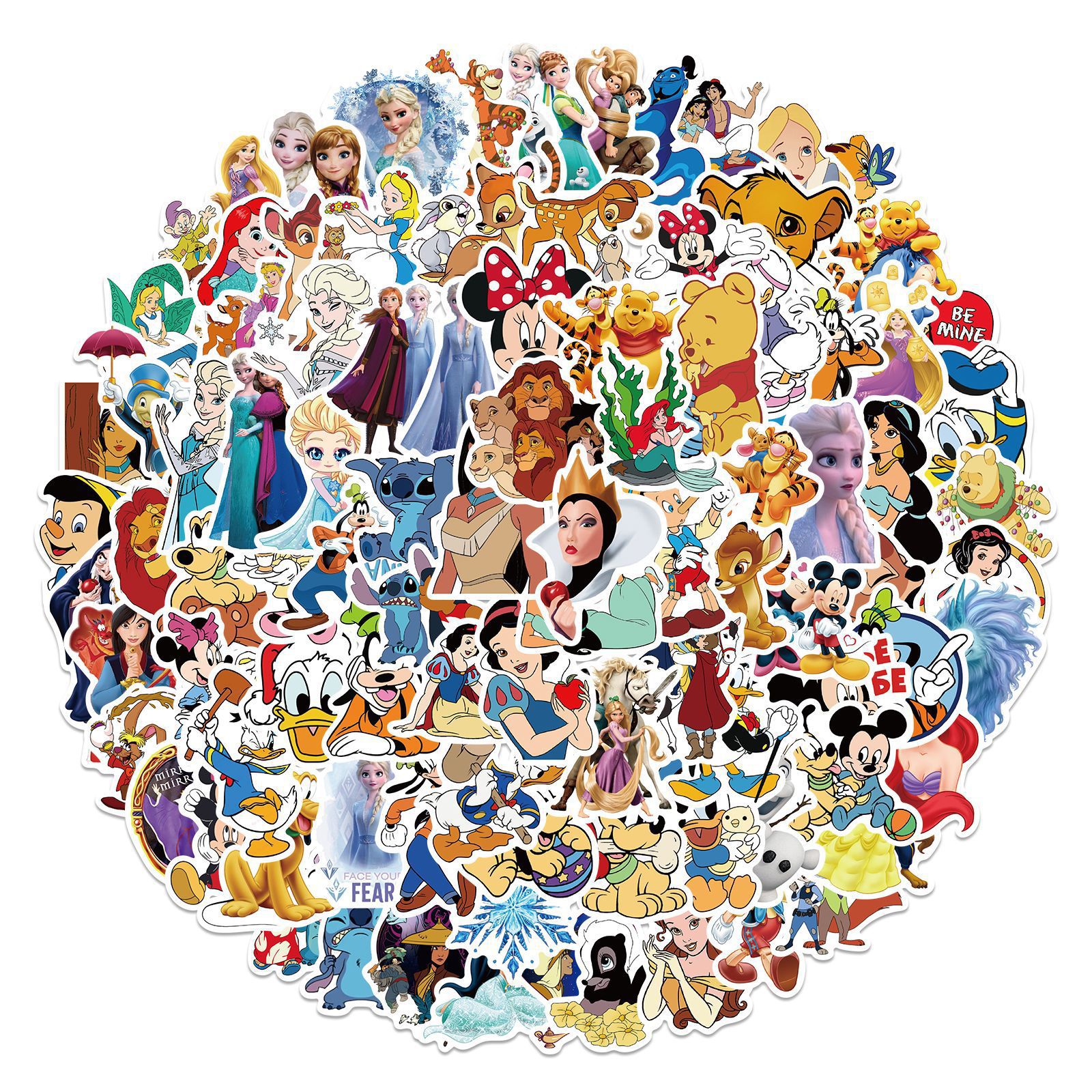 100PCS  Cute Mix Cartoon Anima - Kids Toys Laptop のレビューと価格
