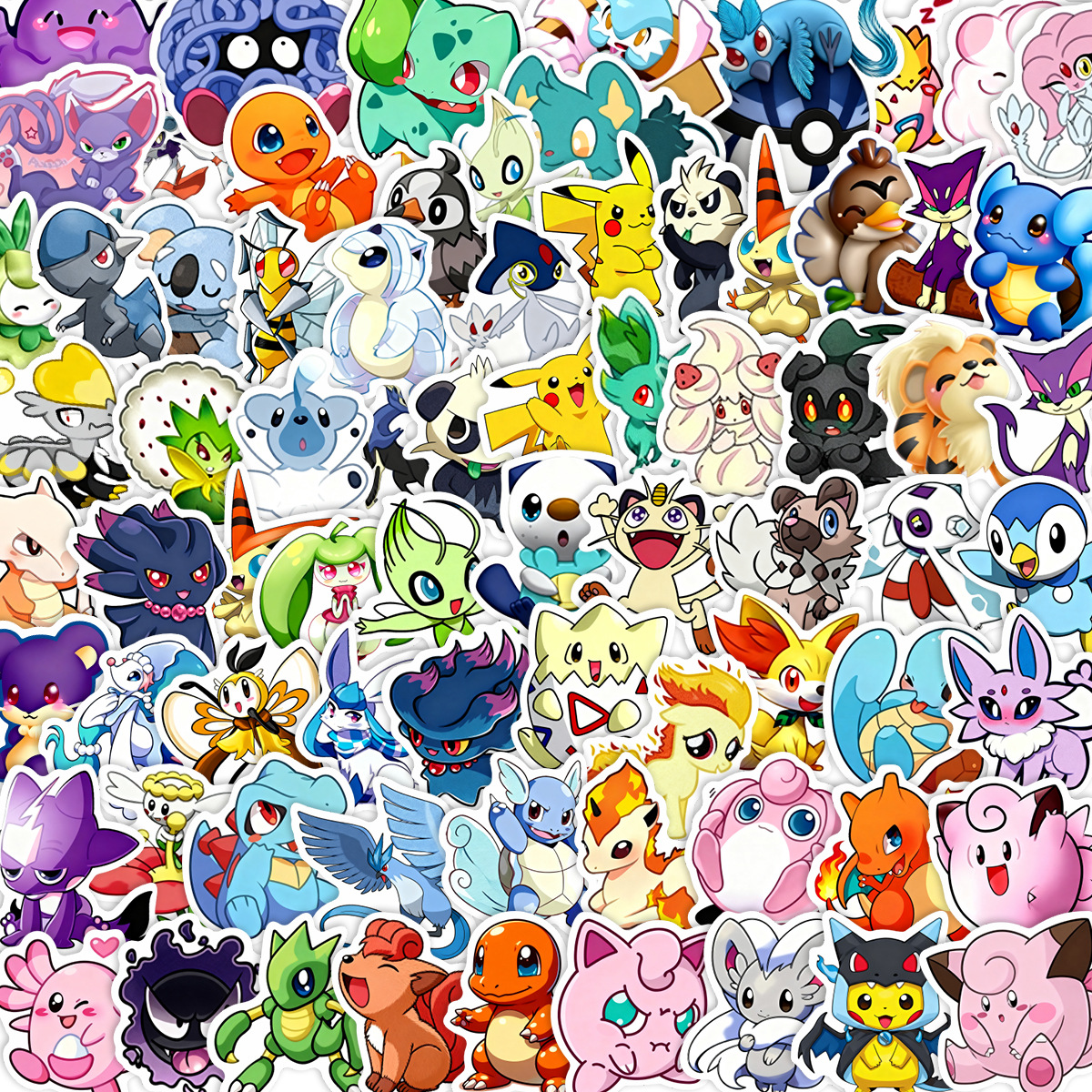 100/200pcs Pokemon Anime Stick - Kids Toys Laptop のレビューと価格
