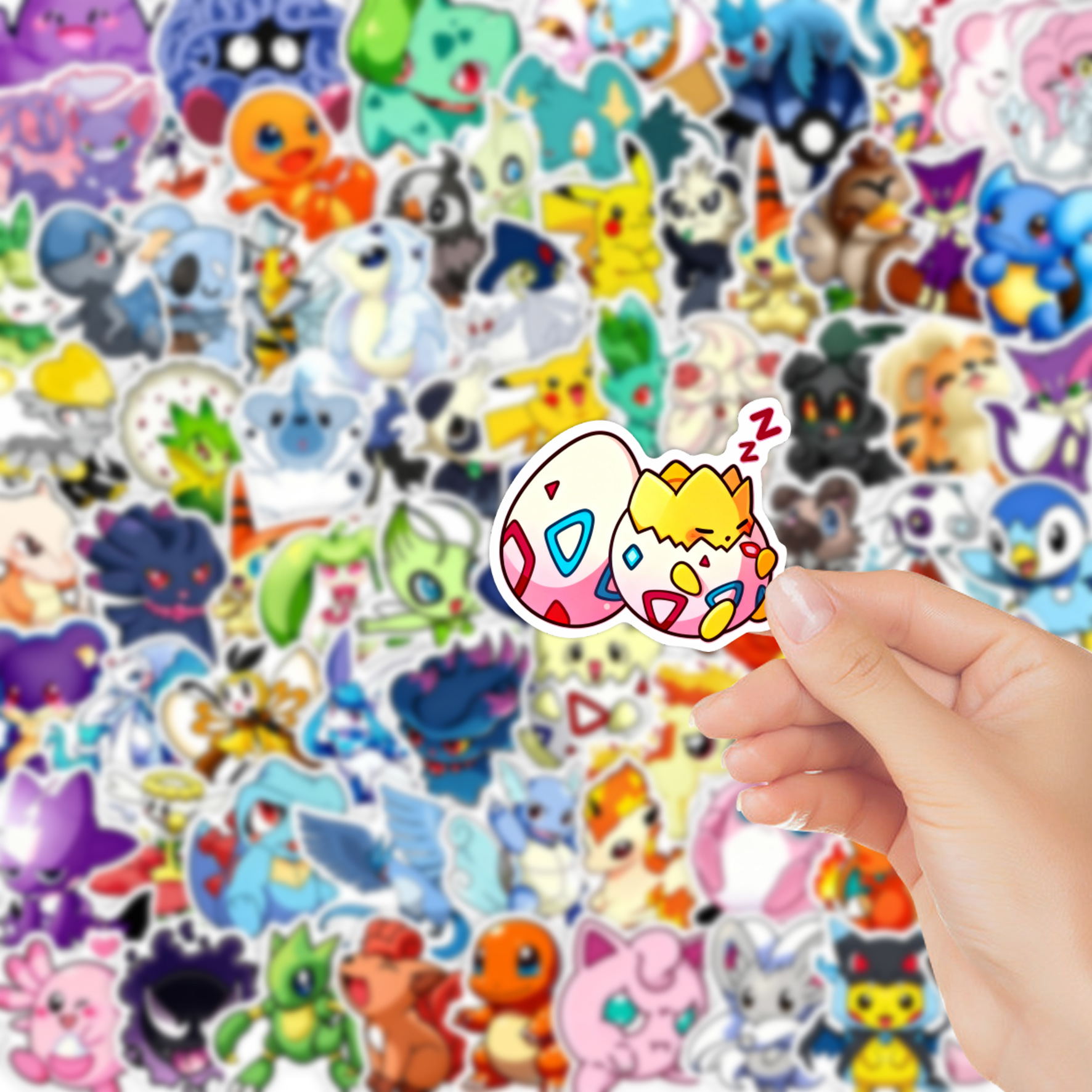 100/200pcs Pokemon Anime Stick - Kids Toys Laptop のレビューと価格