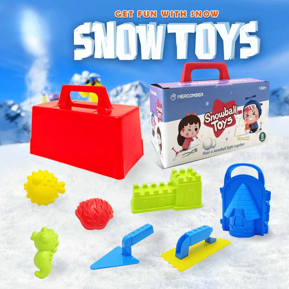 8pcs Kids Winter Outdoor Snow  - Kinetic Sand Mold のレビューと価格