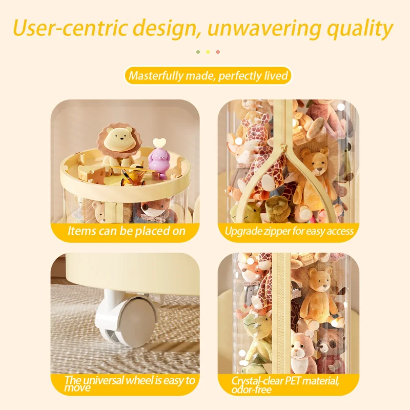 Transparent Doll Storage Box P - Kids Zipper Toys のレビューと価格