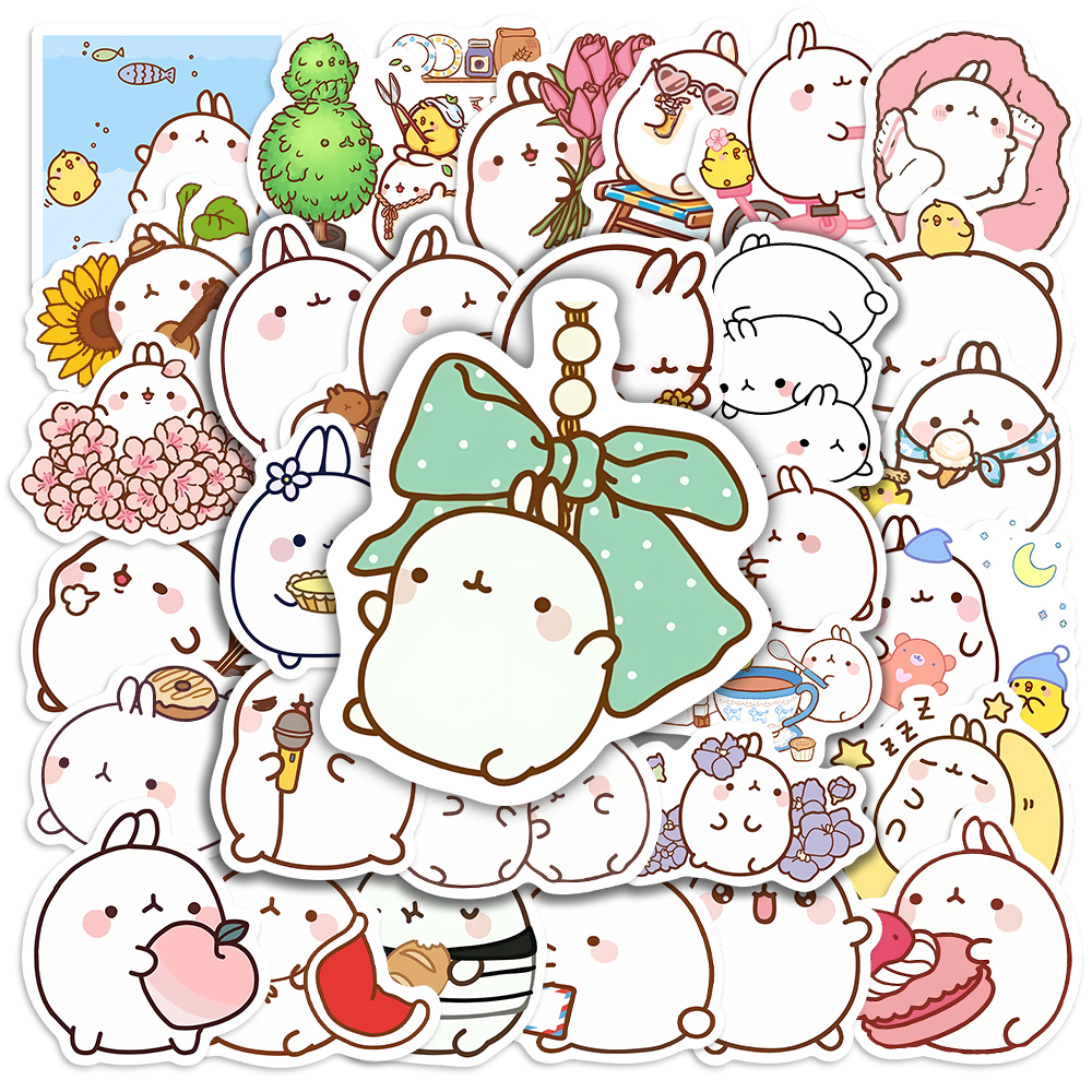 Cartoon Cute Fat Rabbit Sticke - Kids Toys Laptop のレビューと価格