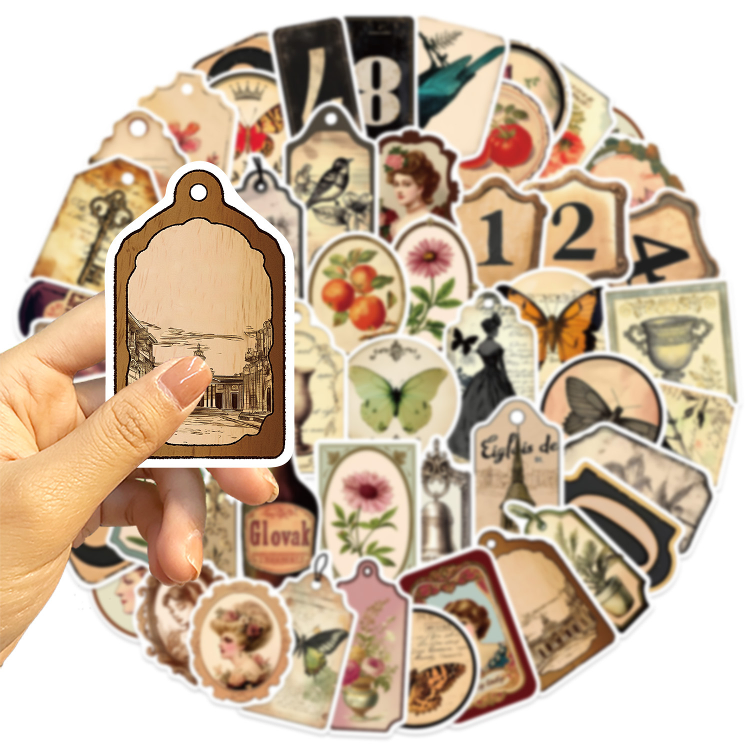 50PCS Cartoon Retro Victoria S - Kids Toys Victoria のレビューと価格