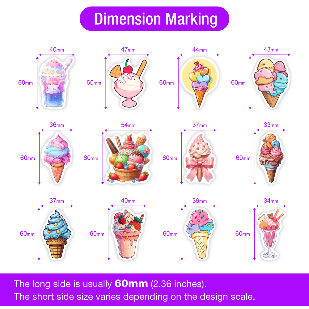 Summer Ice Cream Stickers Cool - Kids Toys Laptop のレビューと価格