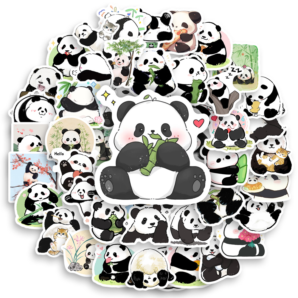 Cute Cartoon Panda Stickers Wa - Kids Toys Laptop のレビューと価格