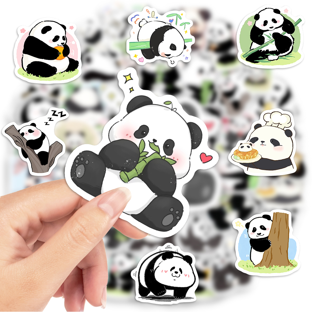 Cute Cartoon Panda Stickers Wa - Kids Toys Laptop のレビューと価格