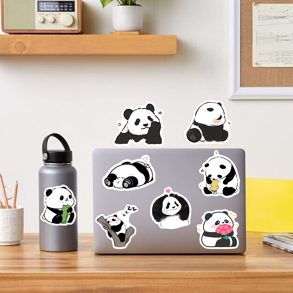 Cute Cartoon Panda Stickers Wa - Kids Toys Laptop のレビューと価格