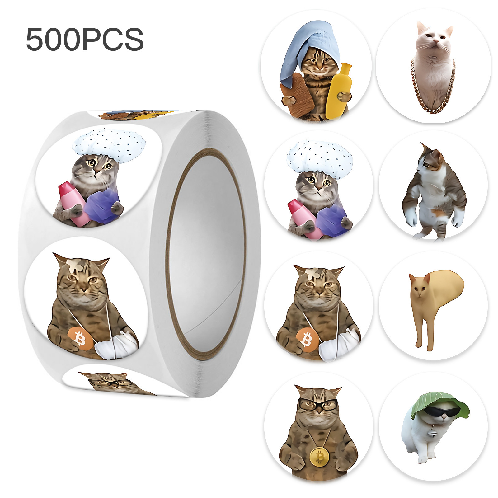100-500pcs Funny Cat Graffiti  - Kids Toys Laptop のレビューと価格