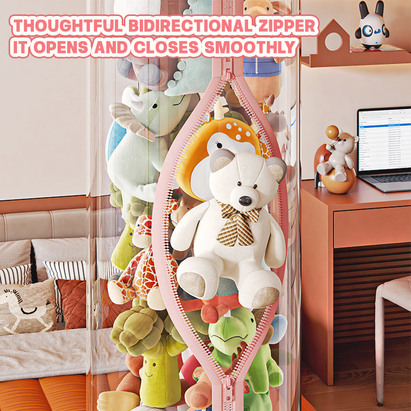 Transparent Plush Doll Storage - Kids Zipper Toys のレビューと価格