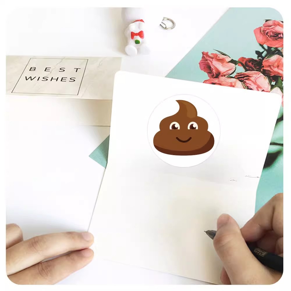 100-500pcs Funny Poop Cartoon  - Kids Toys Laptop のレビューと価格
