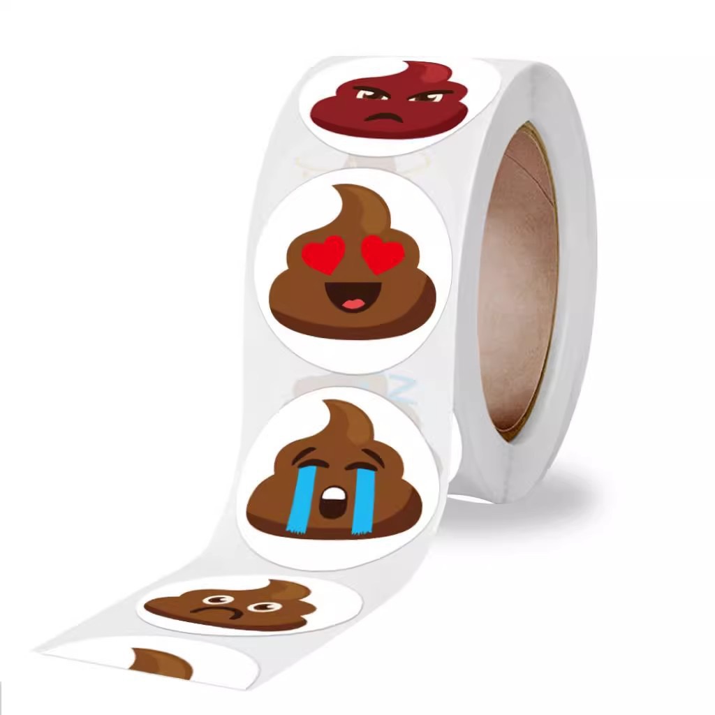 100-500pcs Funny Poop Cartoon  - Kids Toys Laptop のレビューと価格