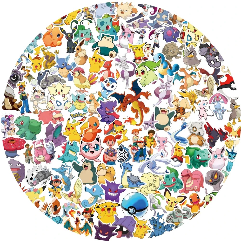 50/100pcs Pokemon Anime Sticke - Kids Toys Laptop のレビューと価格