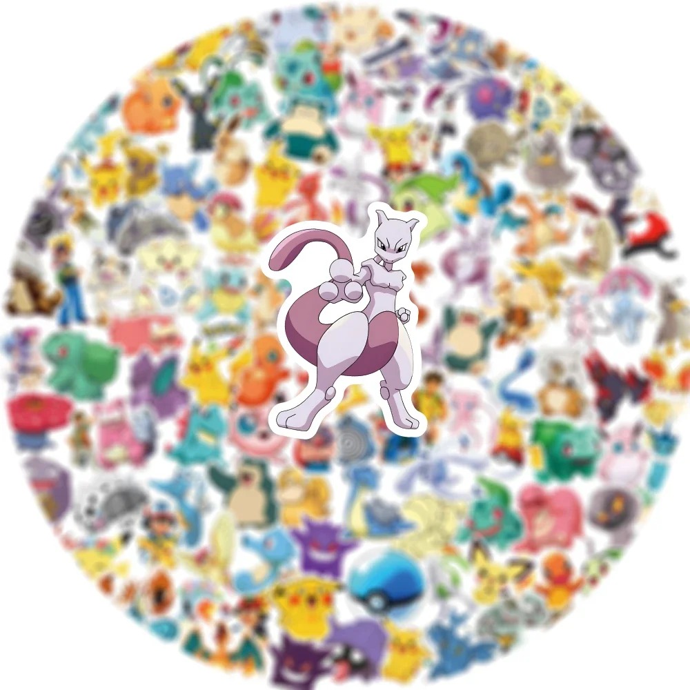 50/100pcs Pokemon Anime Sticke - Kids Toys Laptop のレビューと価格