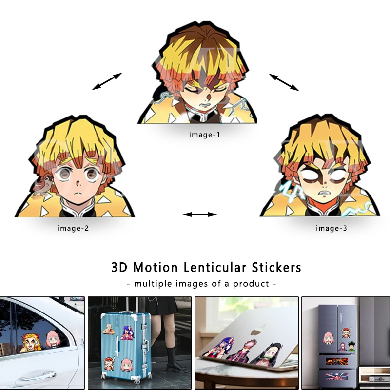 Demon Slaye Zenitsu 3D Lenticu - Kids Toys Laptop のレビューと価格