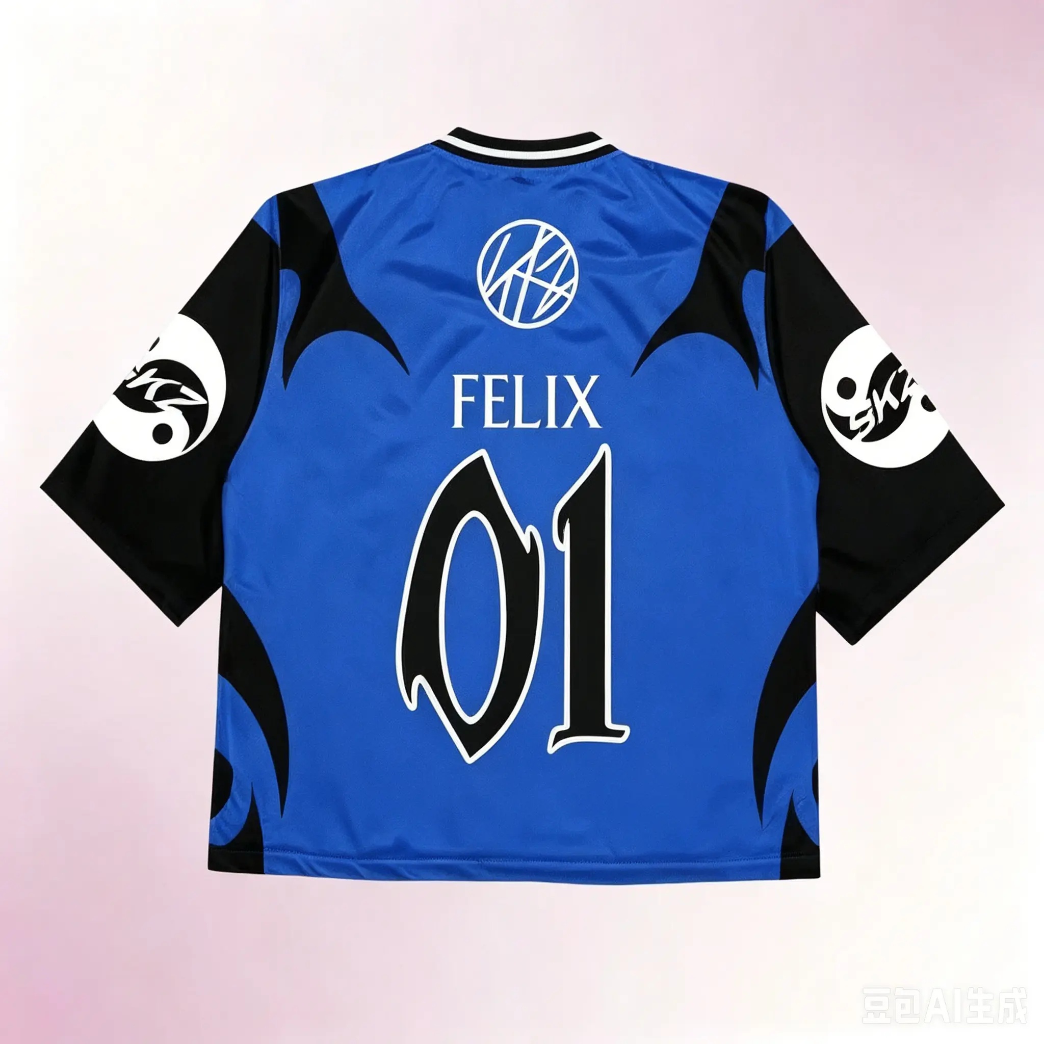 Y2K Black Blue Patchwork Stray - Kids Toys Logo のレビューと価格