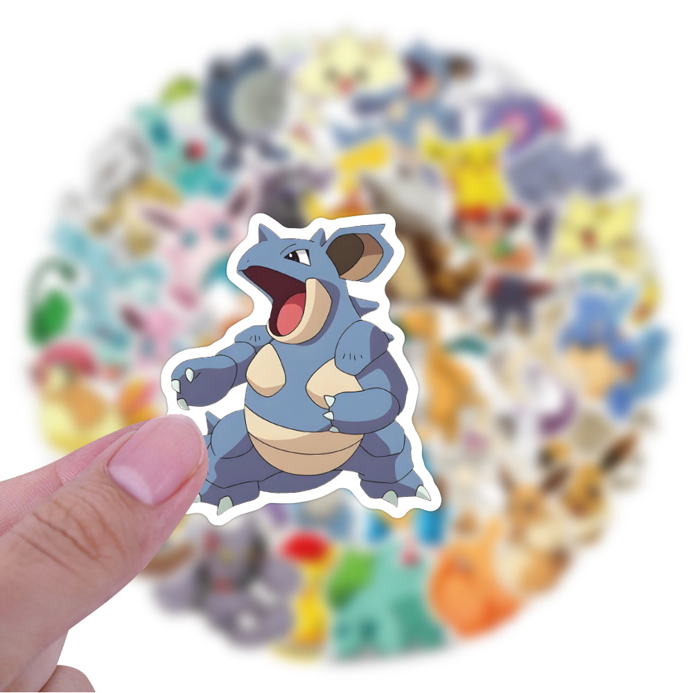 50/60pcs Cute Cartoon Anime Po - Kids Toys Laptop のレビューと価格