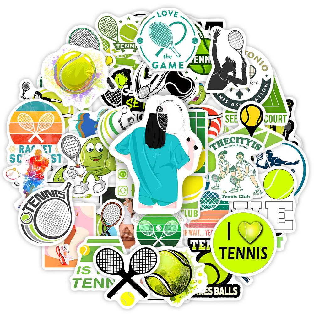 Tennis Theme Lovers Sticekrs D - Kids Toys Laptop のレビューと価格