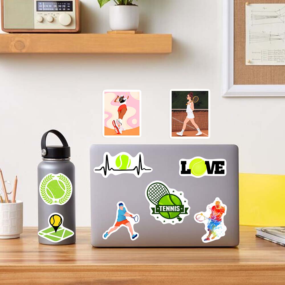 Tennis Theme Lovers Sticekrs D - Kids Toys Laptop のレビューと価格