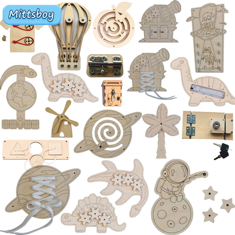 Montessori Busy Board Accessor - Kids Zipper Toys のレビューと価格