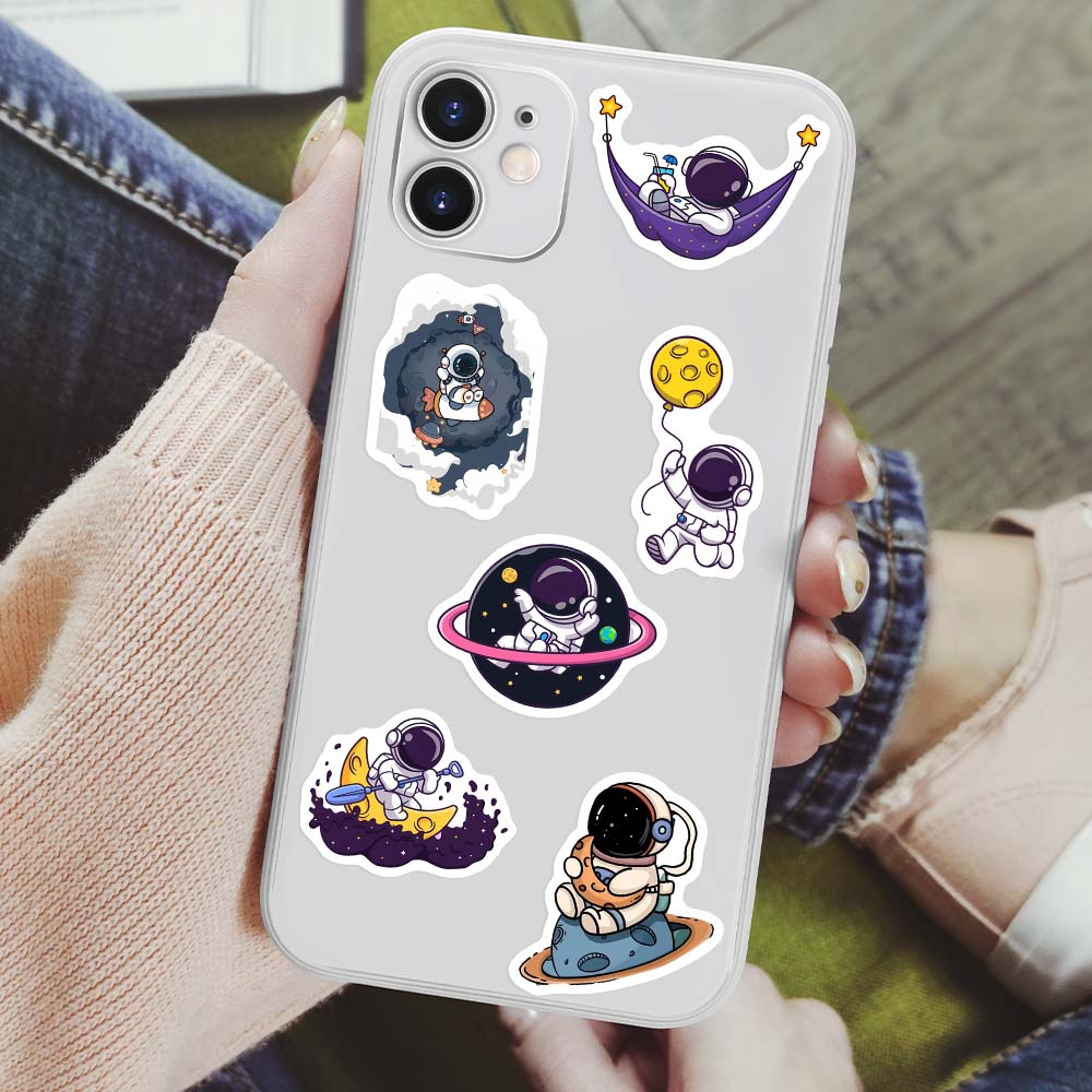 Cute Cartoon Astronaut Sticker - Kids Toys Laptop のレビューと価格